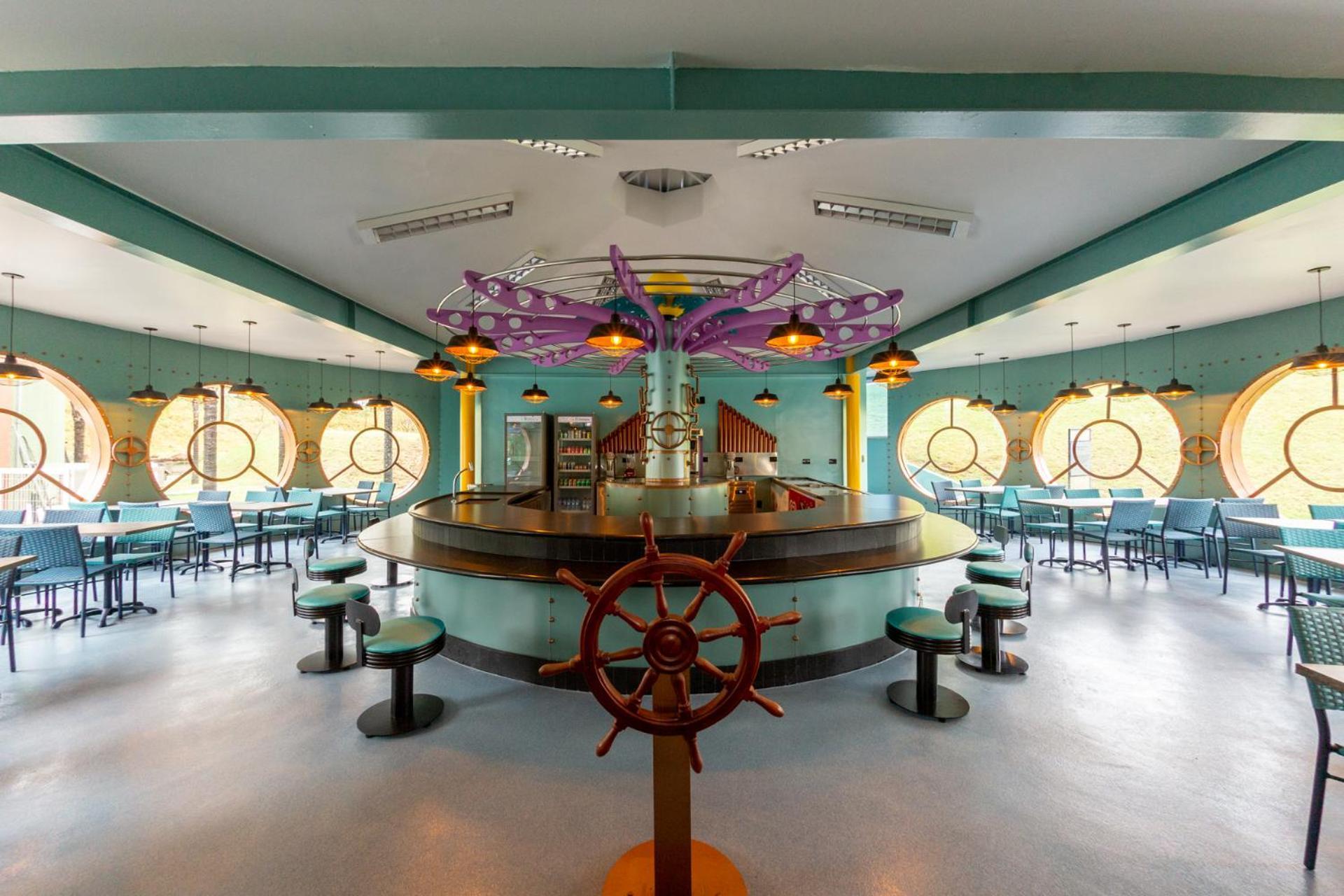 Blue Tree Thermas De Lins Resort Esterno foto The interior of the restaurant
